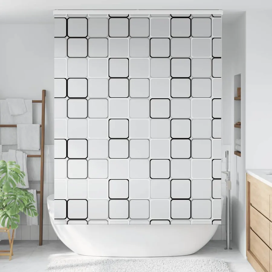 Store enrouleur de douche avec cassette largeur du tissu 146 cm - 2