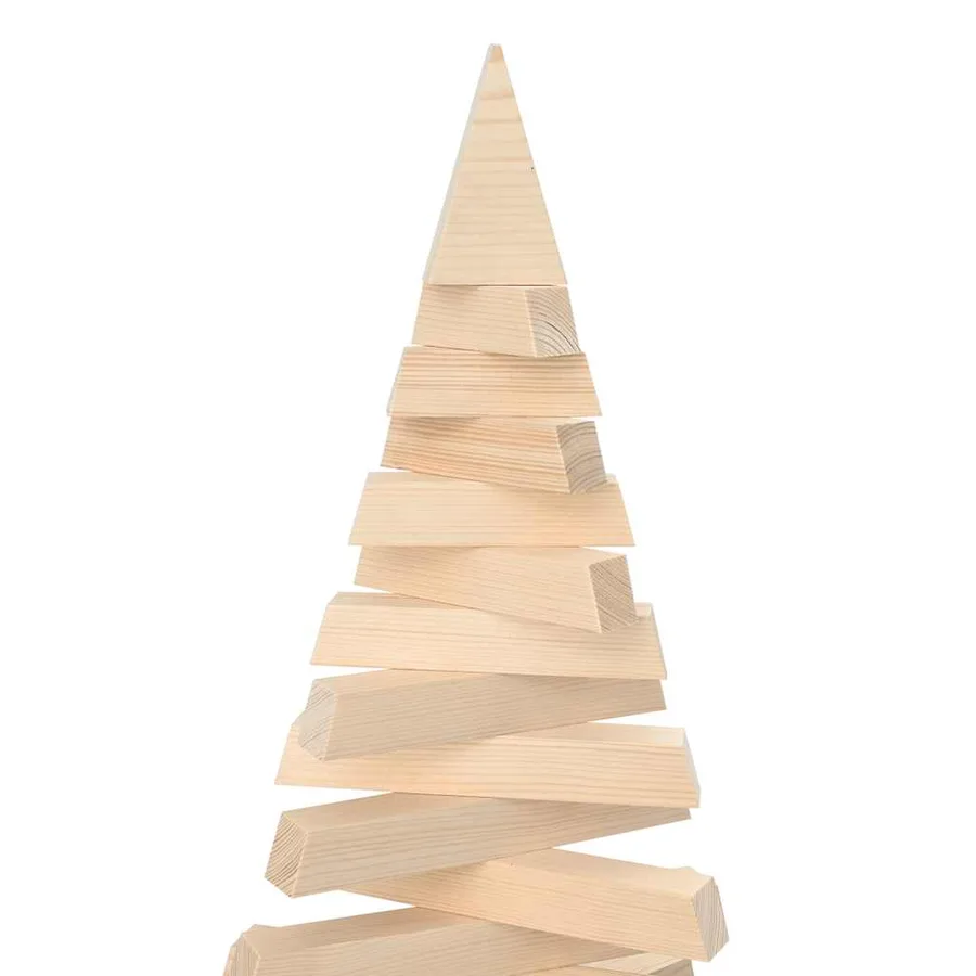 Arbre de Noël en bois pour décoration 180 cm bois massif de pin - 10