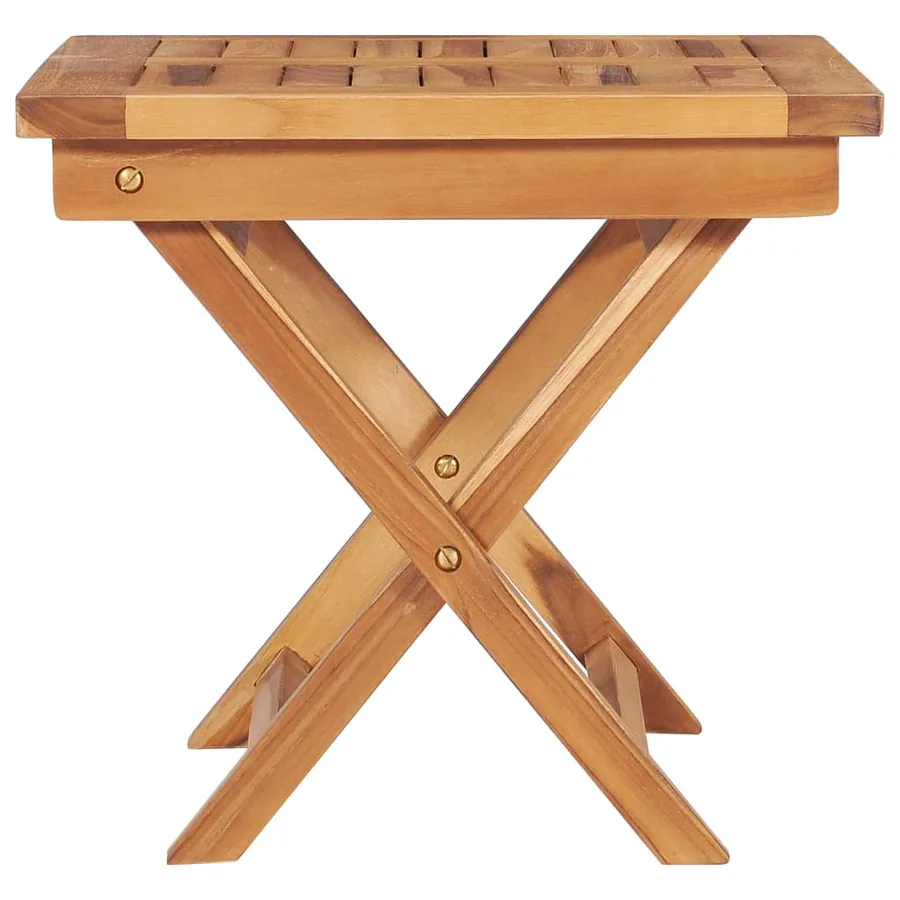 Chaises longues lot de 2 avec table et coussin Bois teck solide - 6