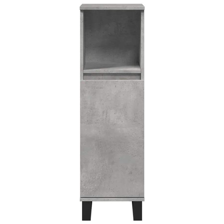 Armoire de salle de bain gris béton 30x30x100 cm - 4