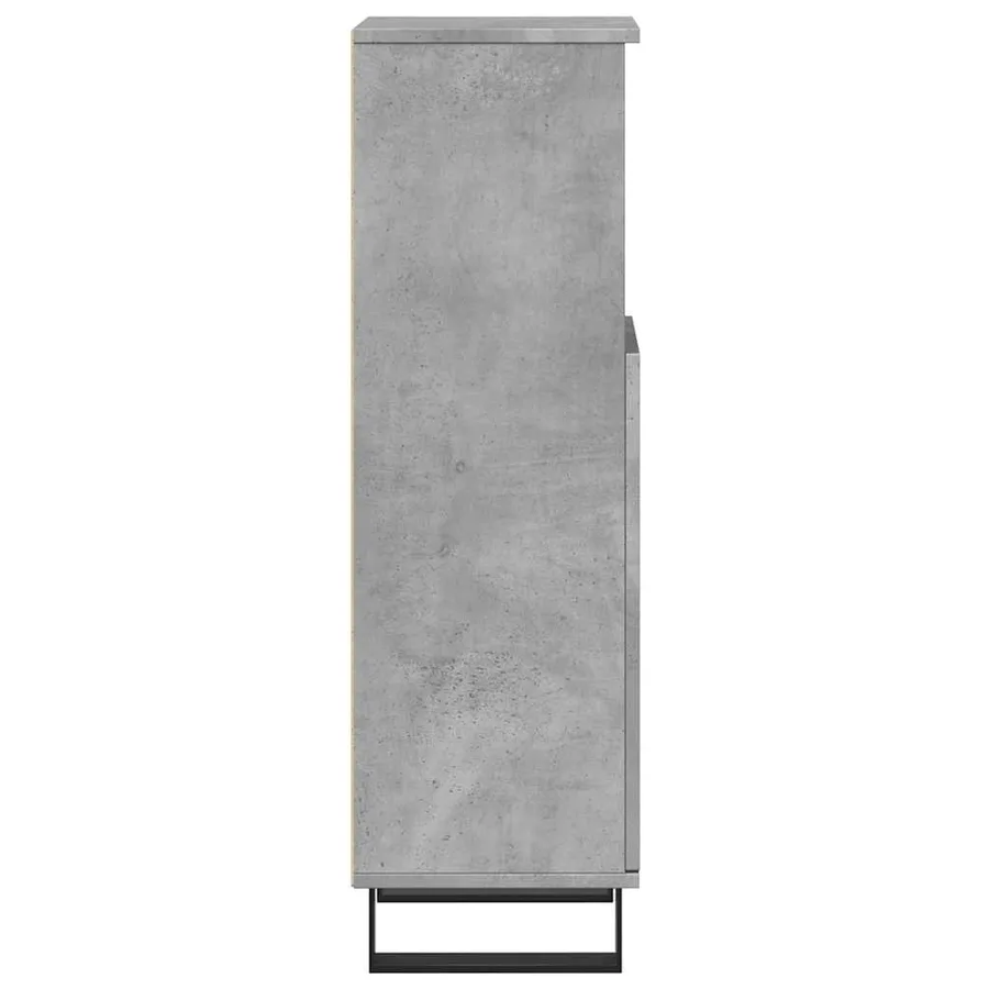 Armoire de salle de bain gris béton 30x30x100 cm - 5