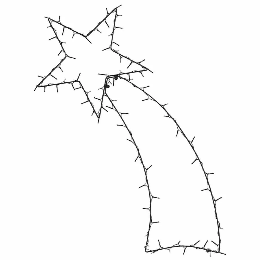 Lumières de Noël silhouette d'étoile filante 115 LED - 3
