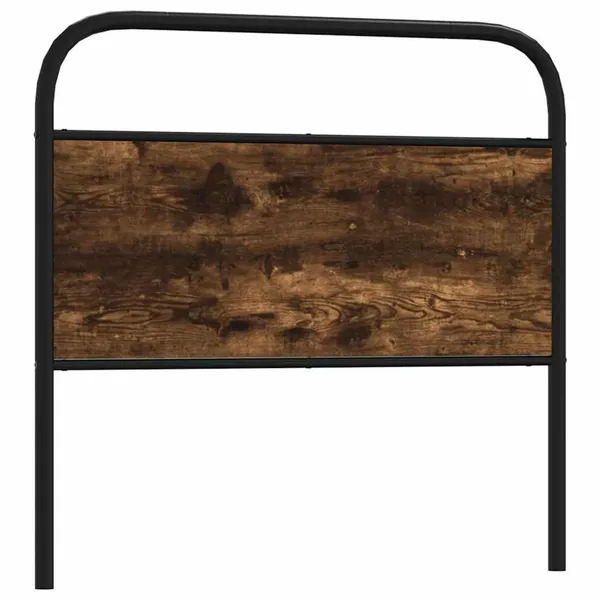 Tête de lit de remplacement chêne fumé 90 cm acier et bois d'ingénierie