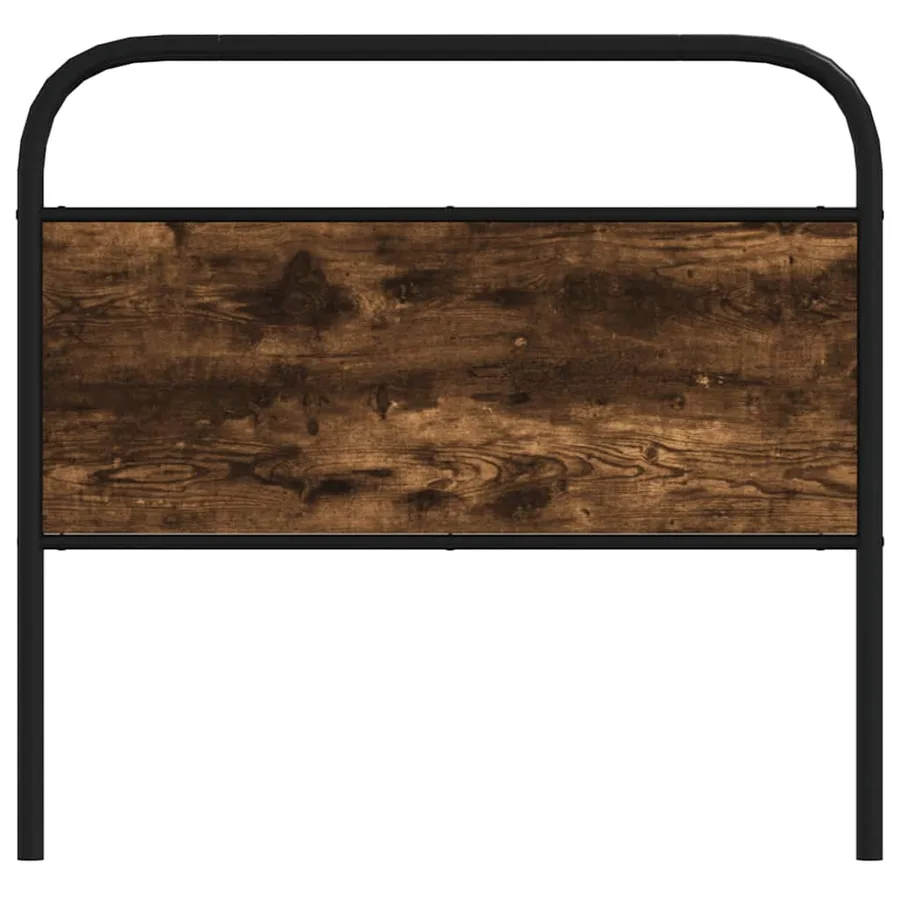 Tête de lit de remplacement chêne fumé 90 cm acier et bois d'ingénierie - 3