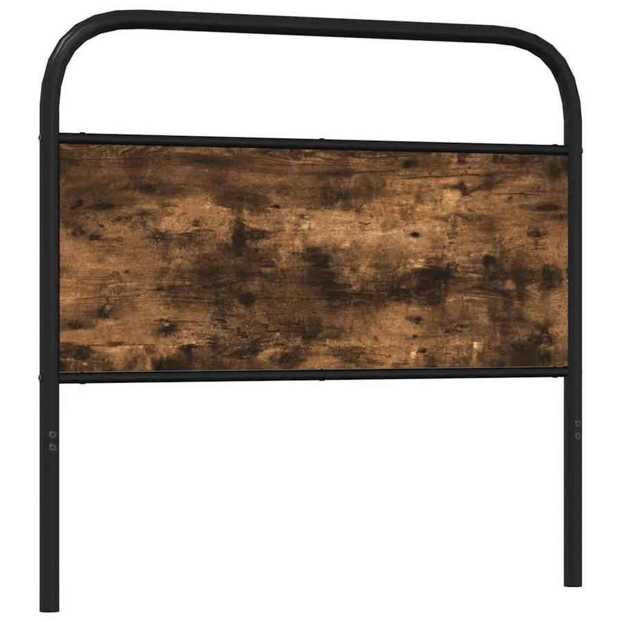 Tête de lit de remplacement chêne fumé 90 cm acier et bois d'ingénierie - 5