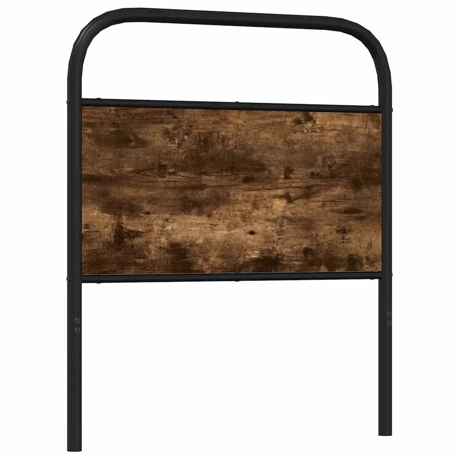 Tête de lit de remplacement chêne fumé 75 cm acier et bois d'ingénierie - 5