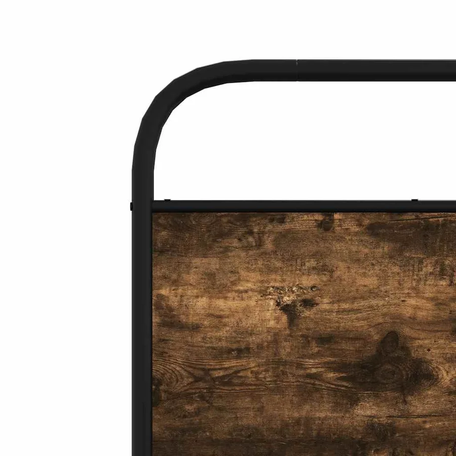 Tête de lit de remplacement chêne fumé 75 cm acier et bois d'ingénierie - 6