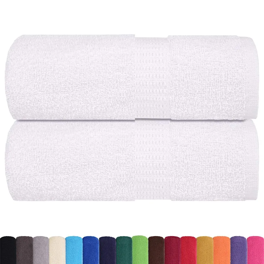 Gants de toilette FROGN 2 pcs blanc 15x21 cm 360 g/m² - 2