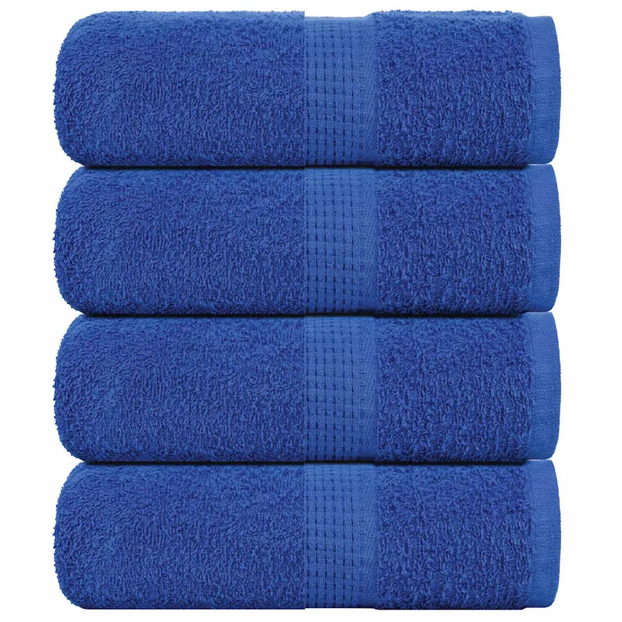 Serviettes de toilette FROGN 4 pièces Bleu 30x30 cm 360 g/m²