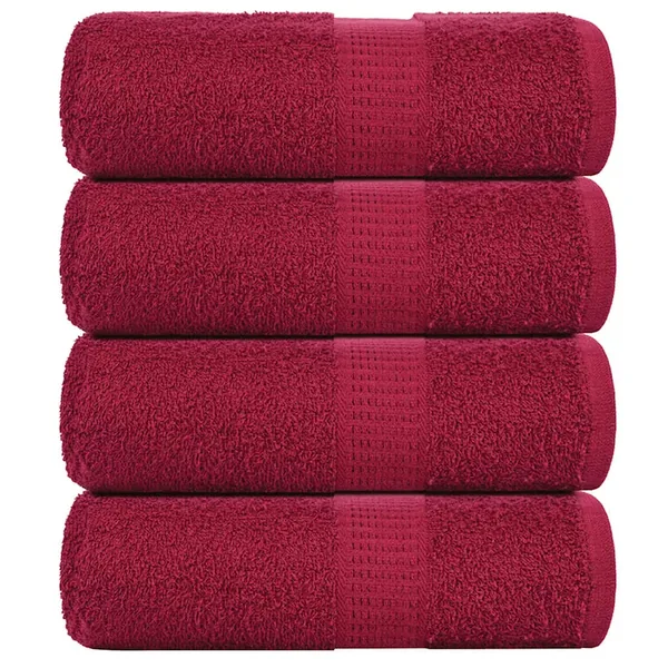 Serviettes d'invité FROGN 4 pcs bordeaux 30x50 cm 360 g/m²