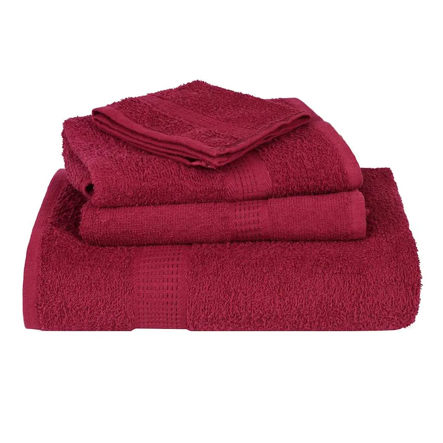 Serviettes d'invité FROGN 4 pcs bordeaux 30x50 cm 360 g/m² - 4