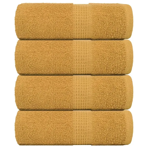 Serviettes de toilette FROGN 4 pièces Or 30x30 cm 360 g/m²