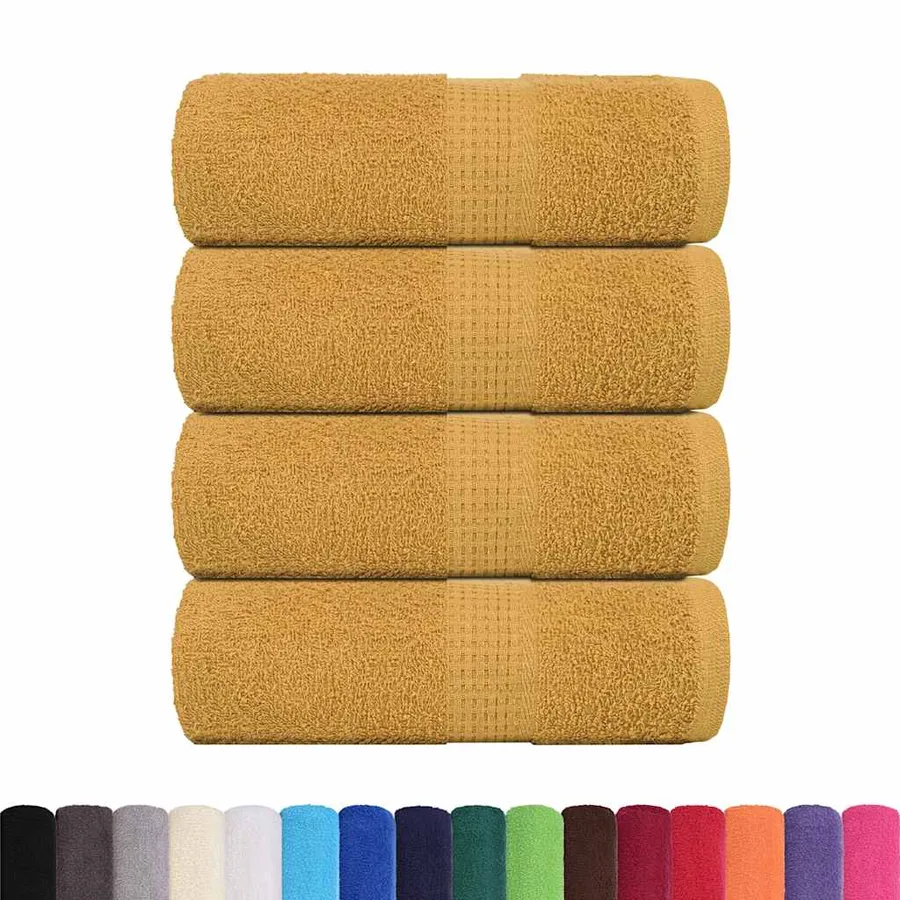 Serviettes de toilette FROGN 4 pièces Or 30x30 cm 360 g/m² - 2