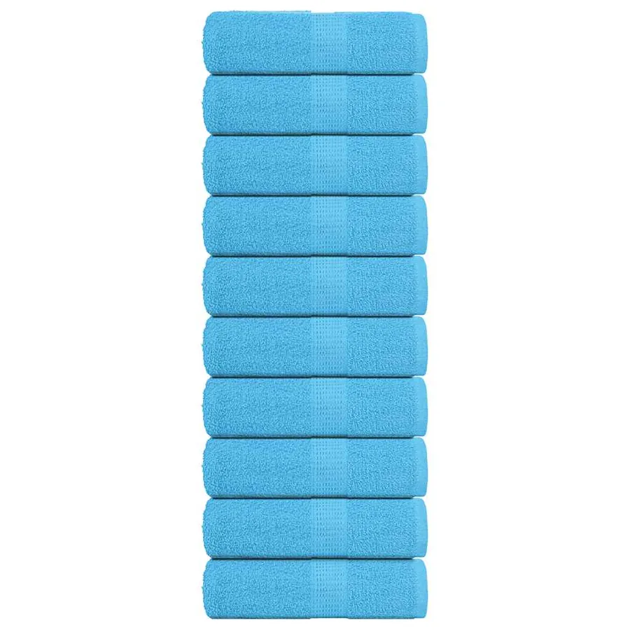Serviettes d'invité FROGN 10 pcs turquoise 30x50cm 360 g/m²