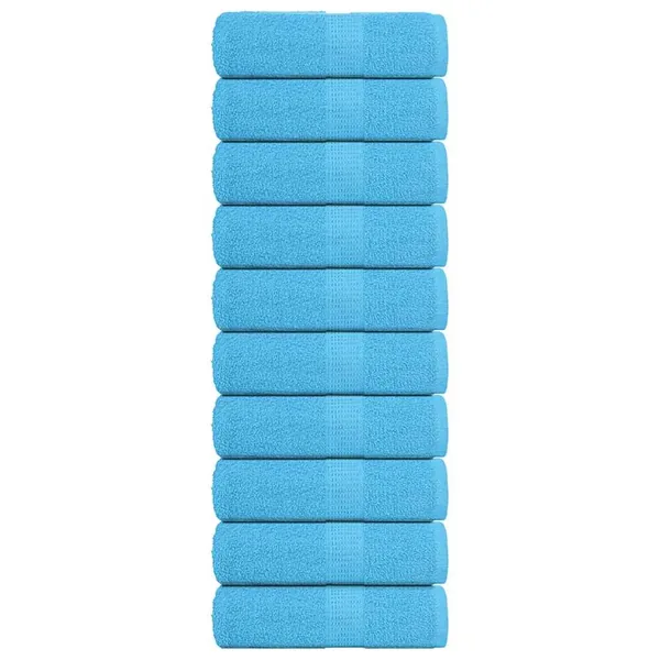 Serviettes d'invité FROGN 10 pcs turquoise 30x50cm 360 g/m²