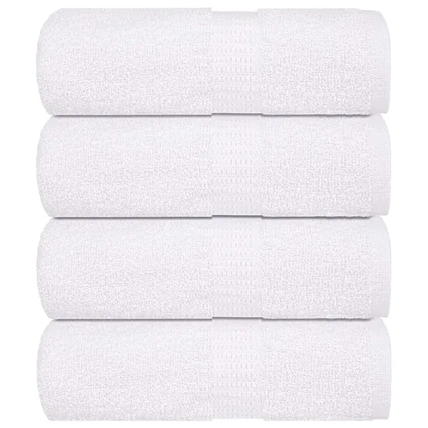 Serviettes de toilette FROGN 4 pièces Blanc 30x30 cm 360 g/m²