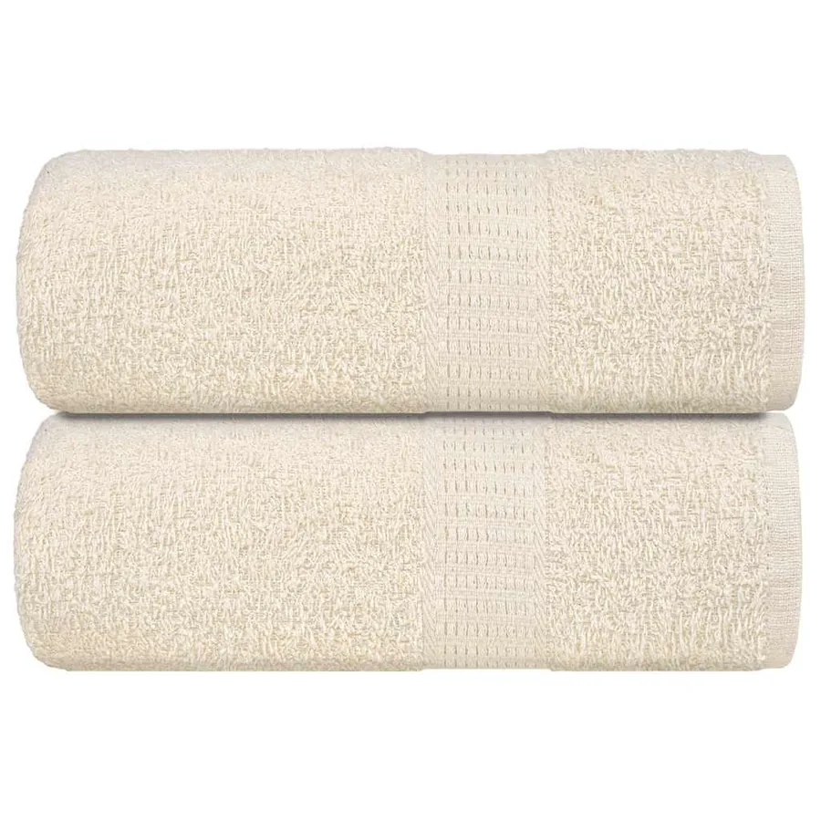 Serviettes de toilette FROGN 2 pièces Crème 30x30 cm 360 g/m²