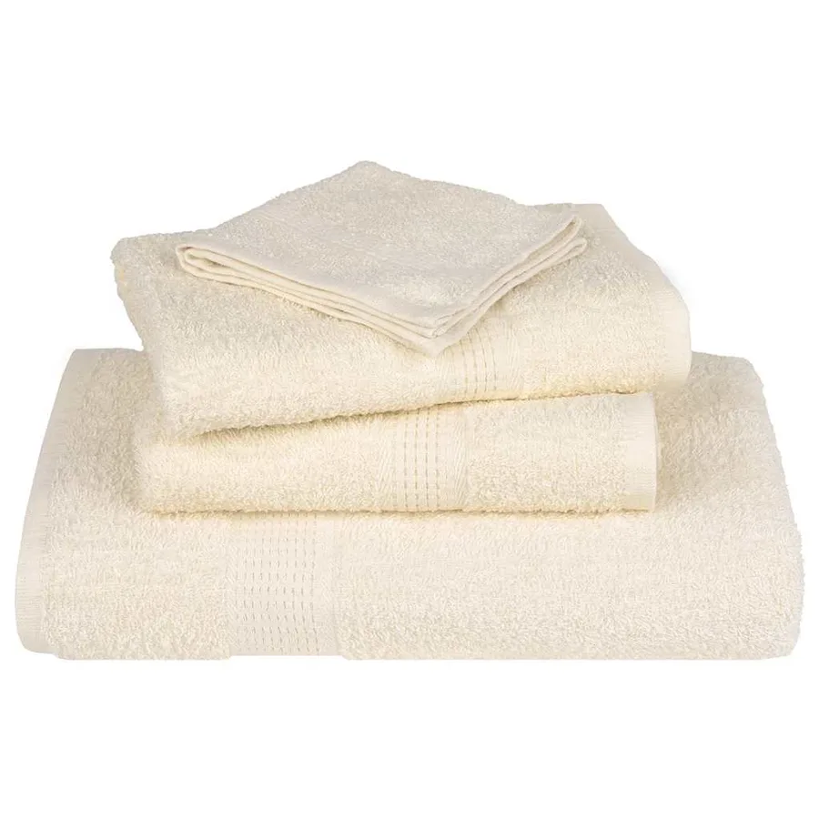 Serviettes de toilette FROGN 2 pièces Crème 30x30 cm 360 g/m² - 4