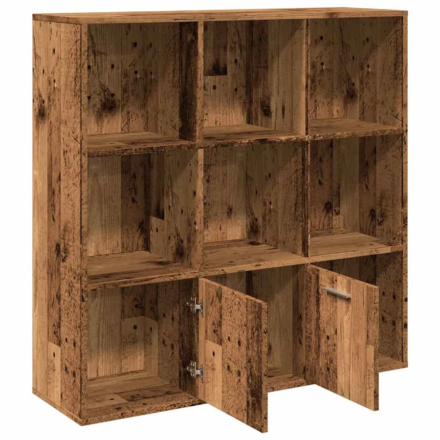 Meuble vieux bois 98x29x97,5 cm bois d'ingénierie - 6