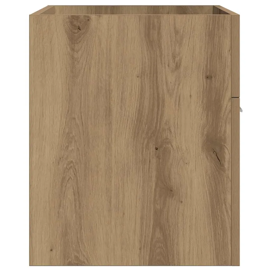 Armoire lavabo de salle de bain chêne artisanal bois ingénierie - 5