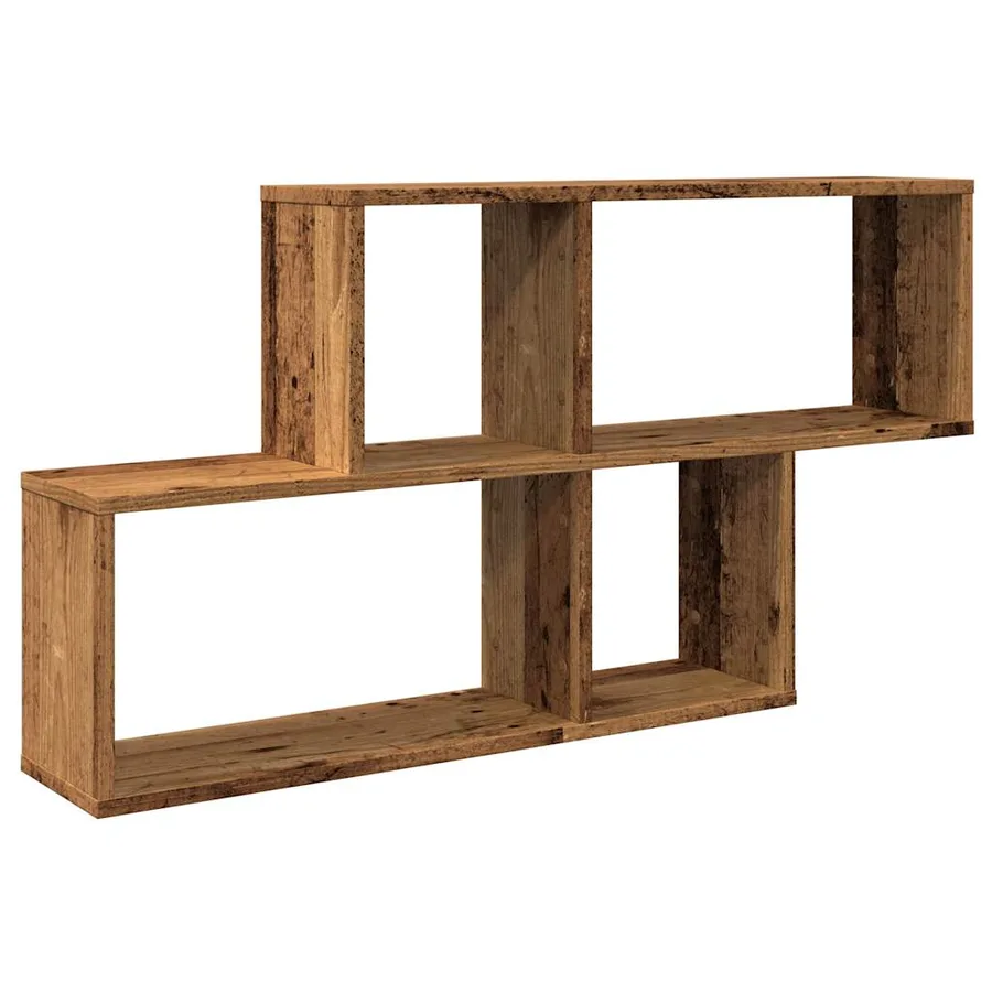 Étagère murale vieux bois 100x18x53 cm bois d'ingénierie - 2