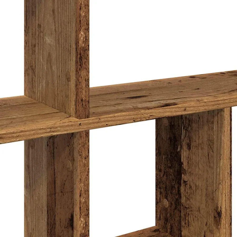 Étagère murale vieux bois 100x18x53 cm bois d'ingénierie - 7