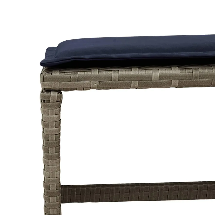 Ensemble à manger de jardin 17 pcs et coussins résine tressée - 7