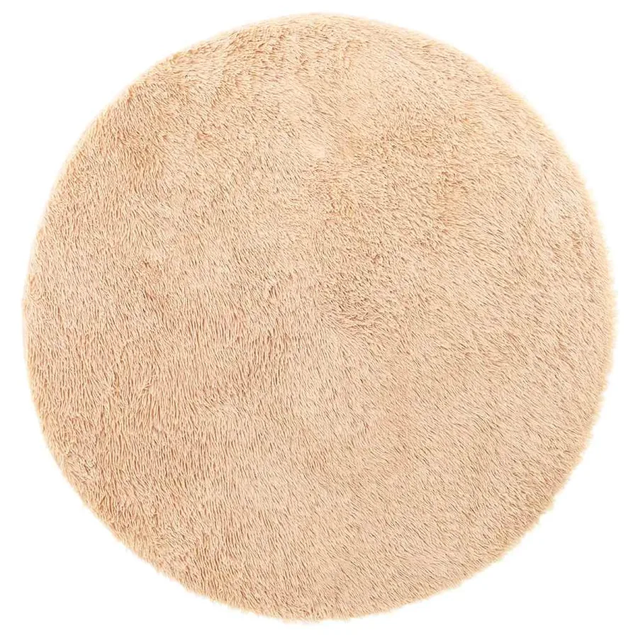 Tapis Shaggy à poils longs NAVARRA beige 200x200 cm polyester - 2