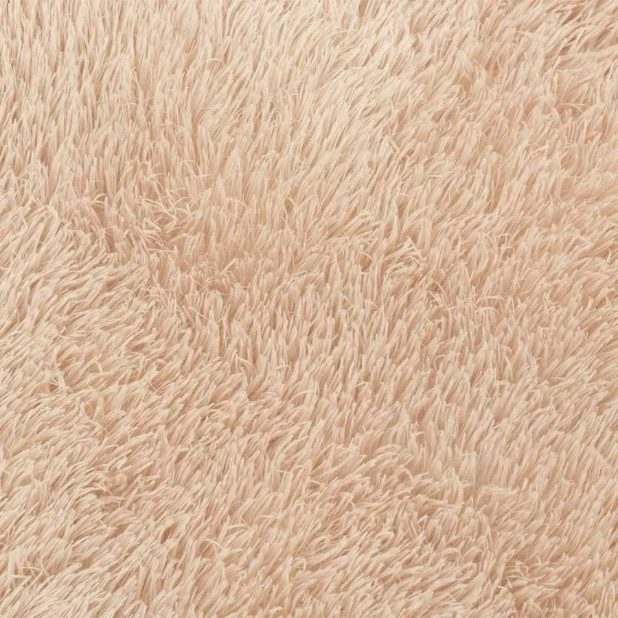 Tapis Shaggy à poils longs NAVARRA beige 200x200 cm polyester - 9