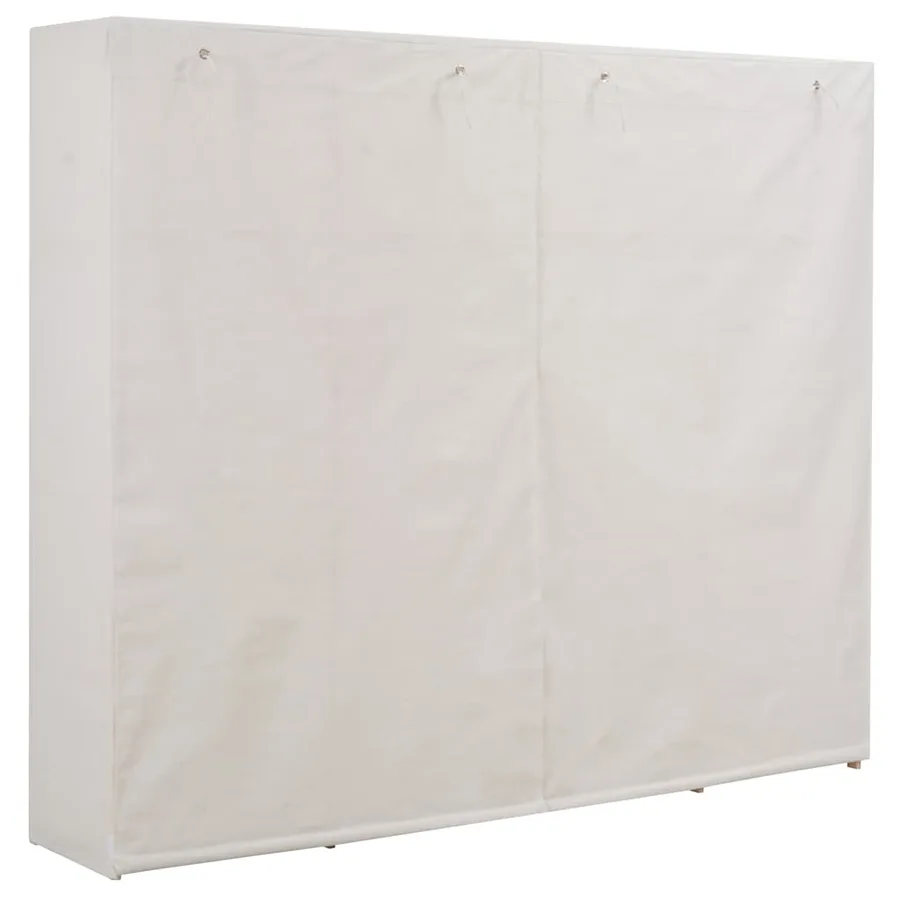 Garde-robe Blanc 200 x 40 x 170 cm Tissu - 2