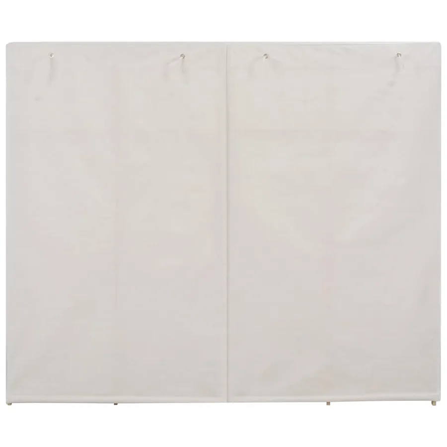 Garde-robe Blanc 200 x 40 x 170 cm Tissu - 3