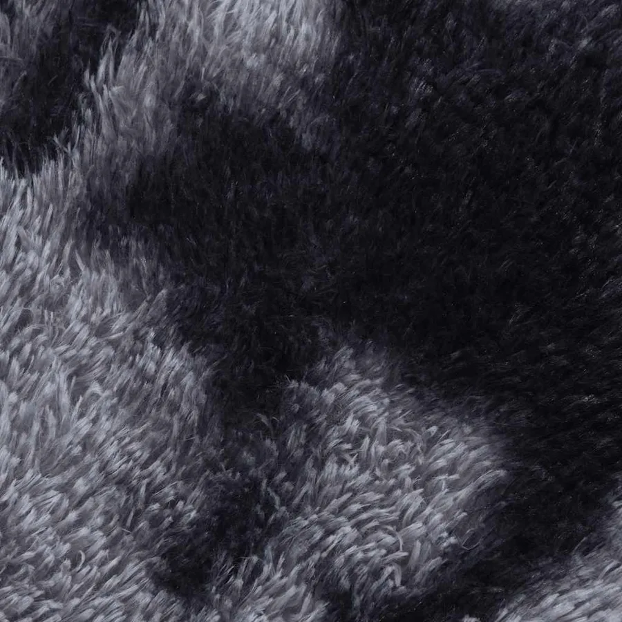 Tapis Shaggy à poils longs NAVARRA gris foncé 200x200 cm - 9