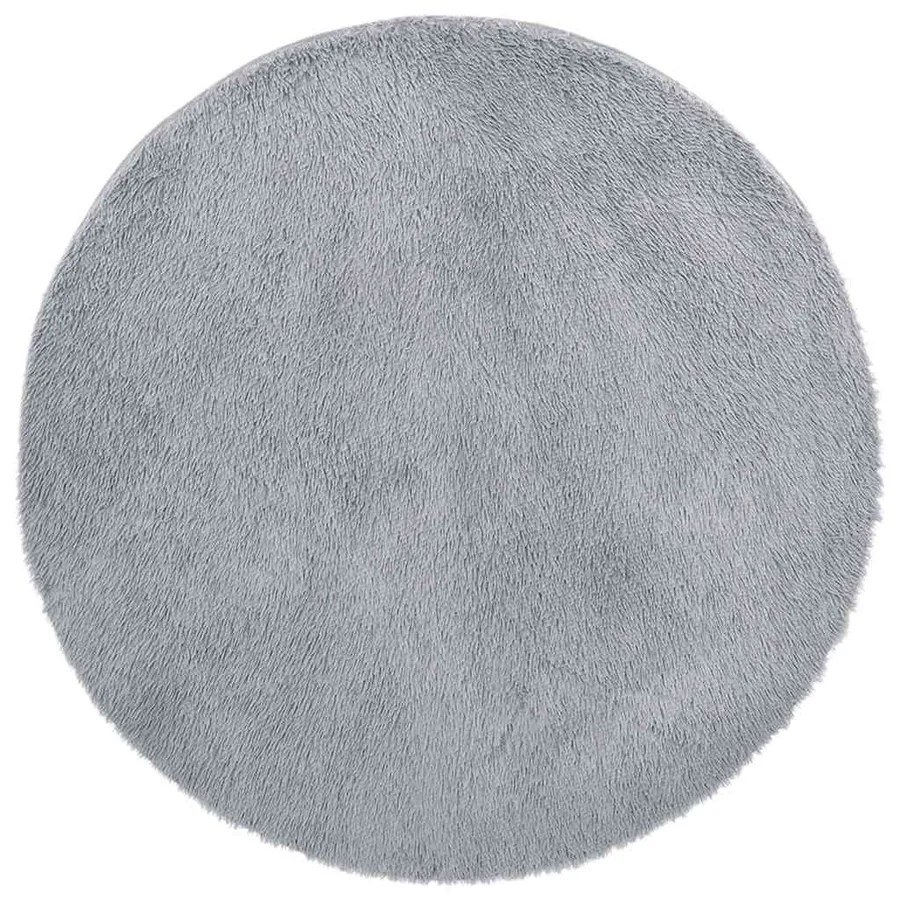 Tapis shaggy à poils longs NAVARRA gris clair 200x200 cm - 2