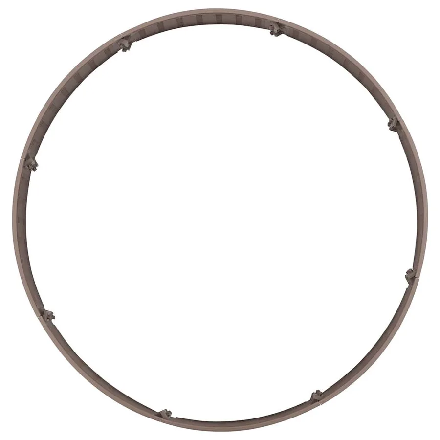 Jupe de sapin de Noël marron Ø65x23 cm plastique - 6