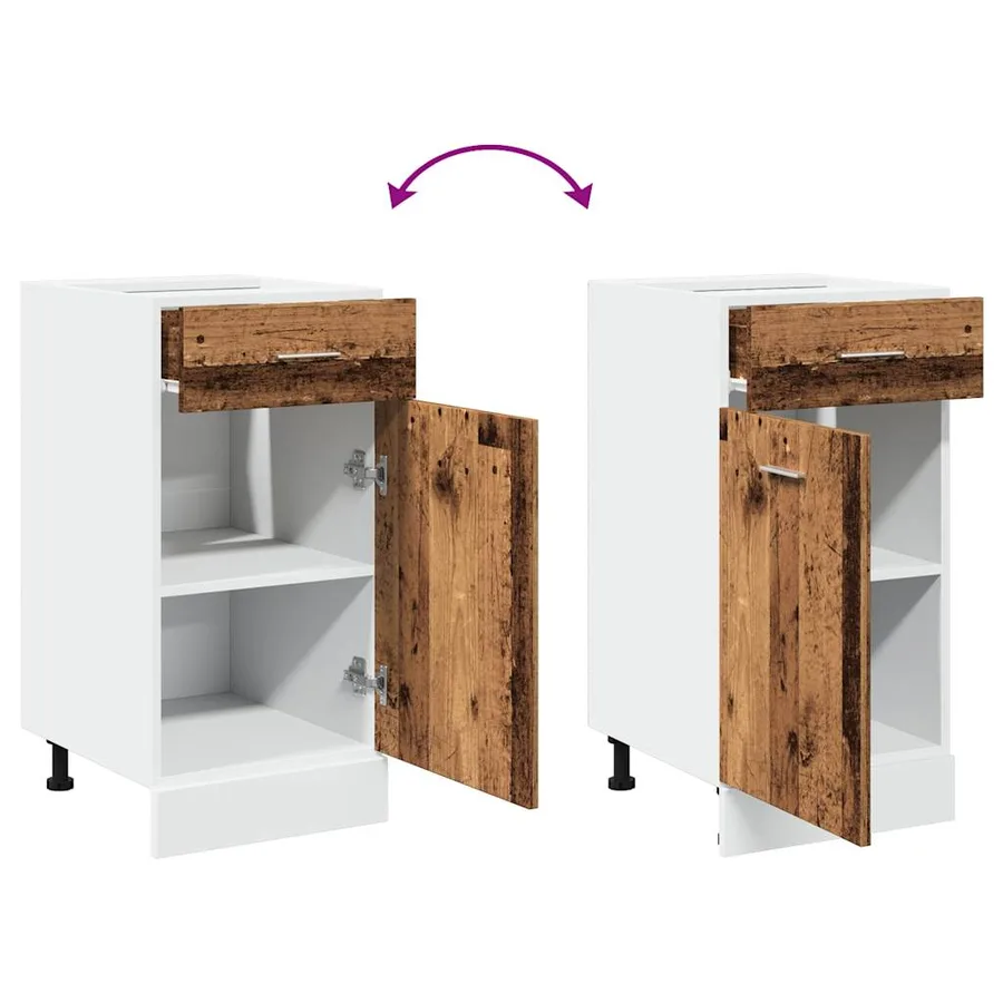Armoire à tiroirs "Lyon" Bois ancien 40 x 46 x 81,5 cm Bois d'ingénierie - 7