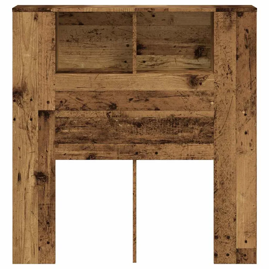 Armoire de tête de lit vieux bois 100x18,5x102,5 cm - 4