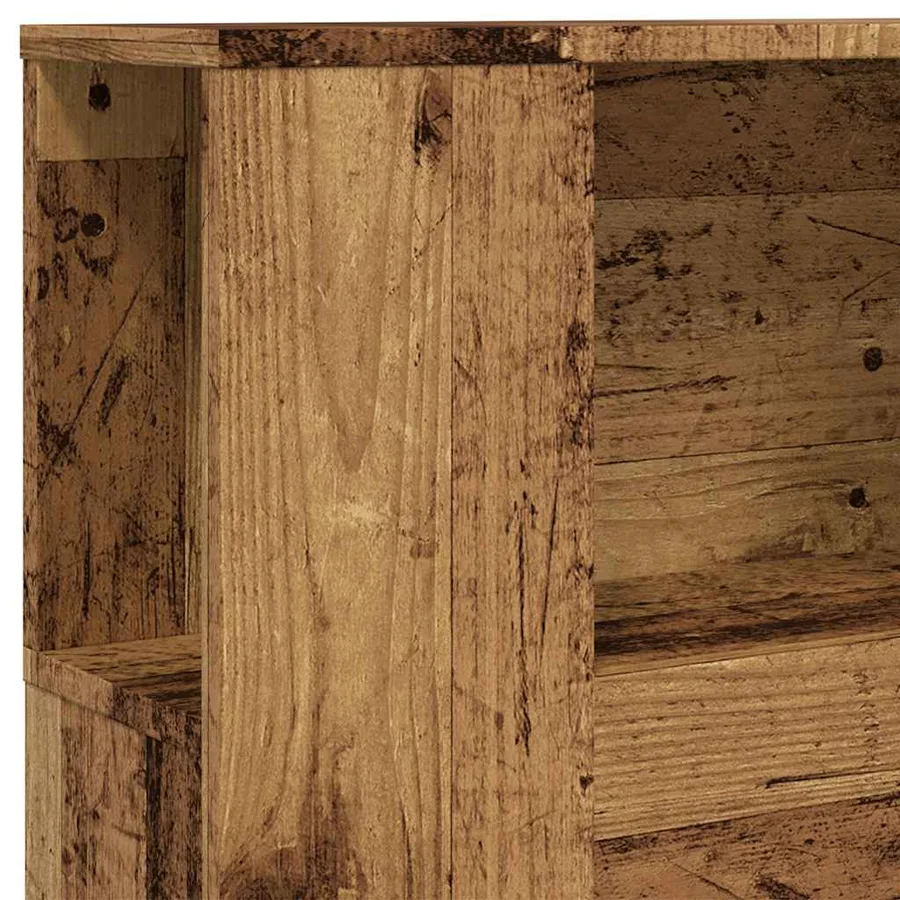 Armoire de tête de lit vieux bois 100x18,5x102,5 cm - 7