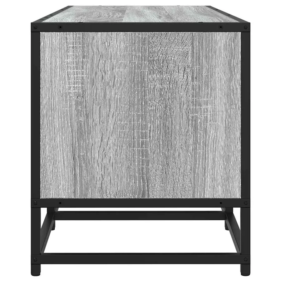 Meuble TV sonoma gris 210x35x41 cm bois d'ingénierie - 5