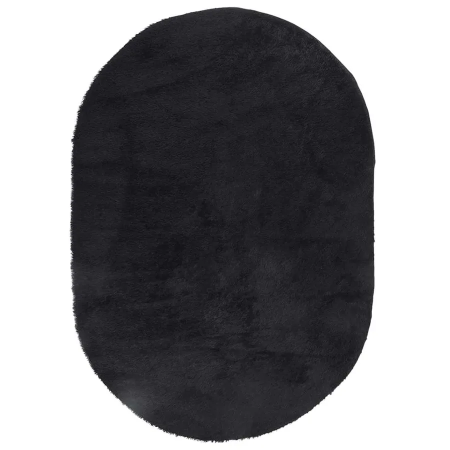 Tapis shaggy à poils longs NAVARRA noir 300x200 cm polyester - 2