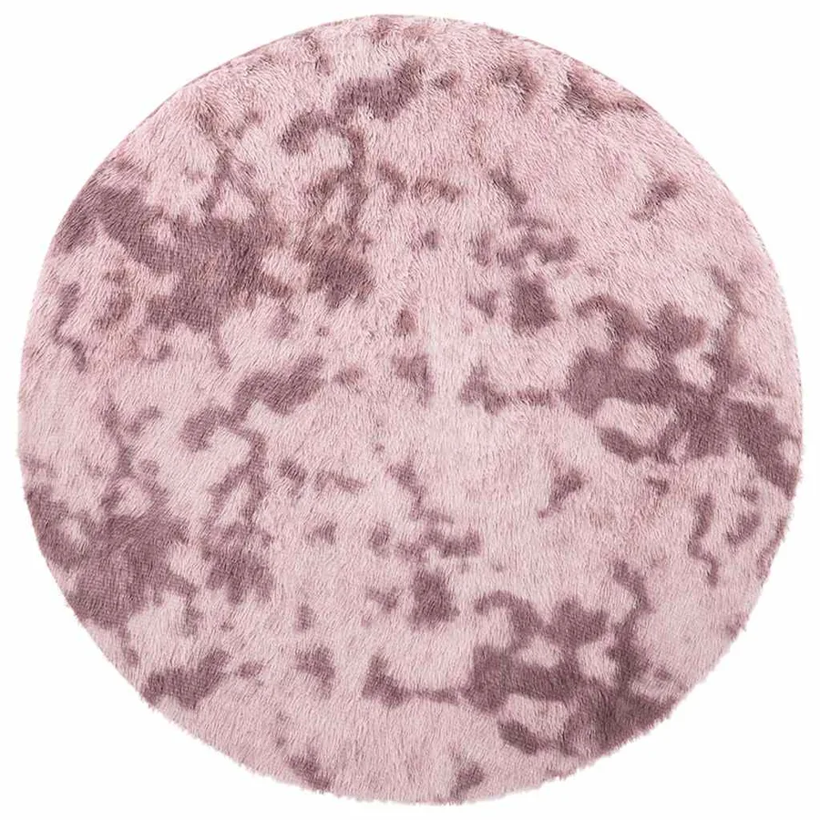 Tapis Shaggy à poils longs NAVARRA rose poudré 240x240 cm - 2