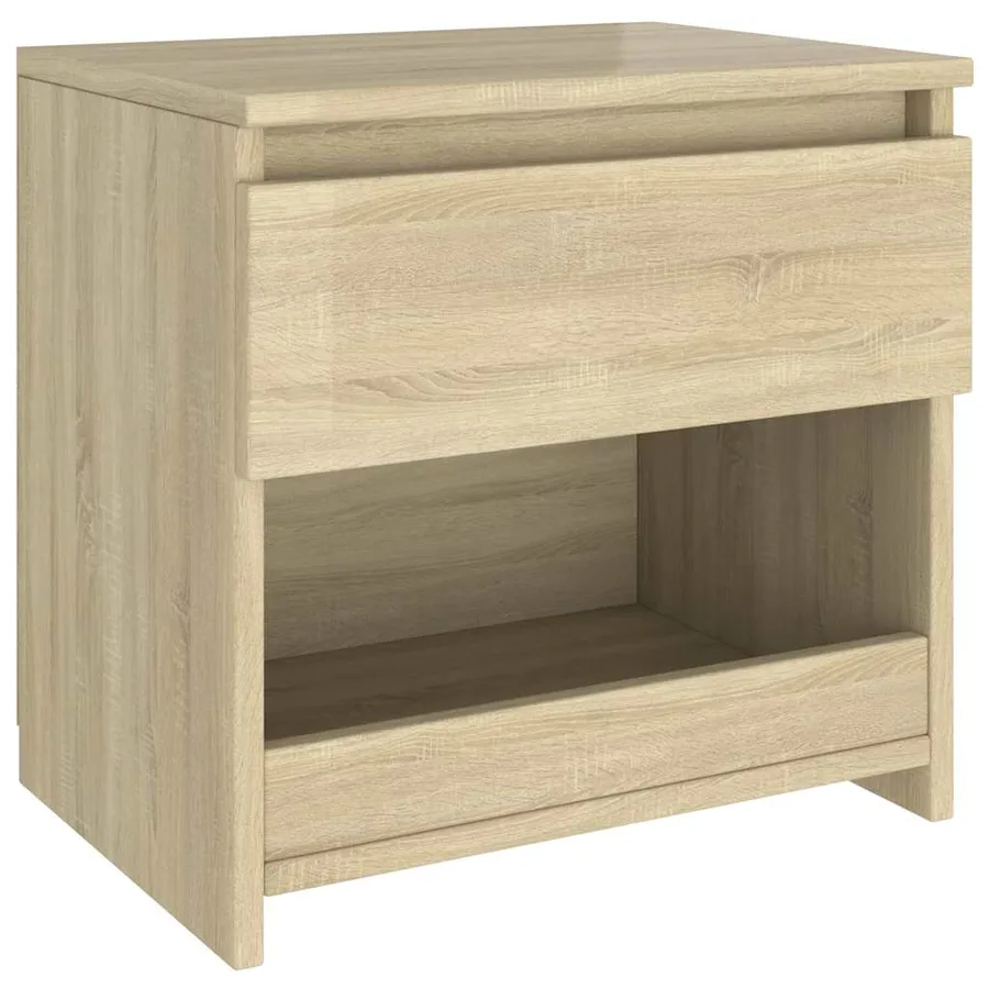Tables de chevet 2 pcs Chêne sonoma 40x30x39 cm Bois ingénierie - 4