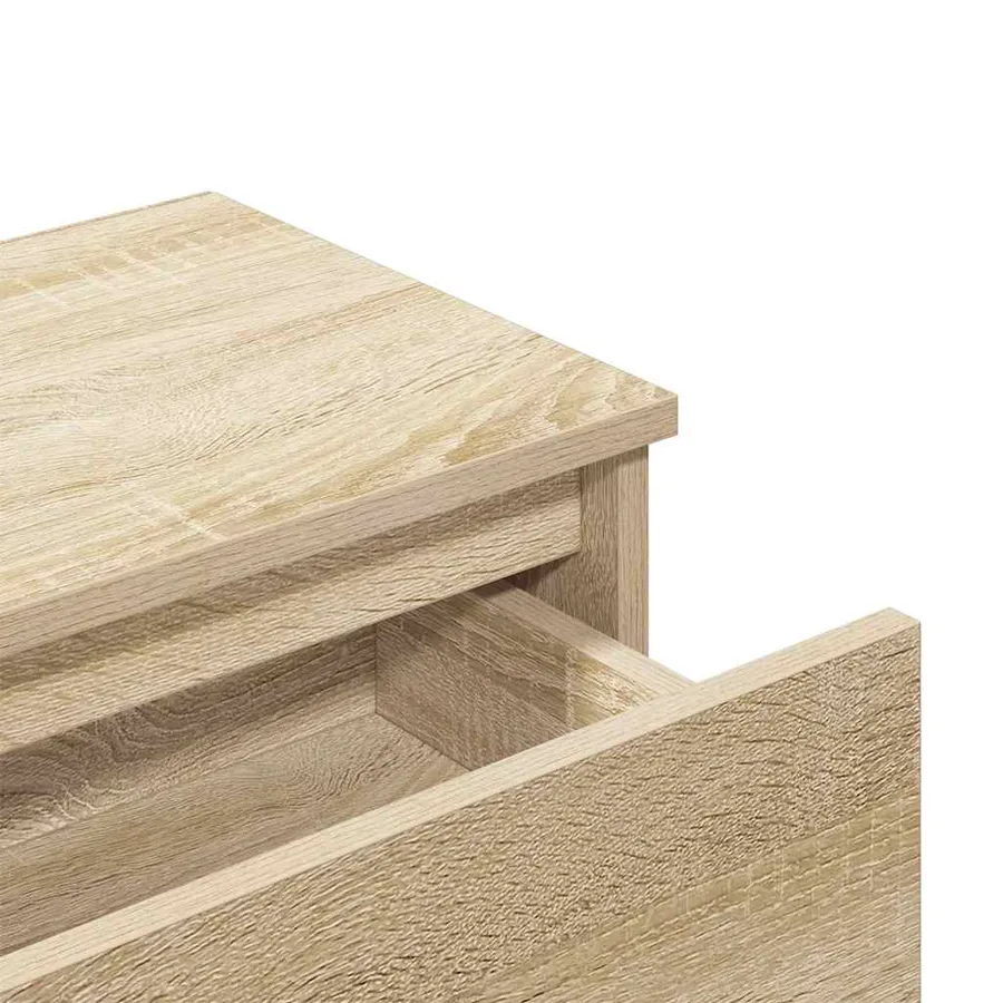 Tables de chevet 2 pcs Chêne sonoma 40x30x39 cm Bois ingénierie - 9