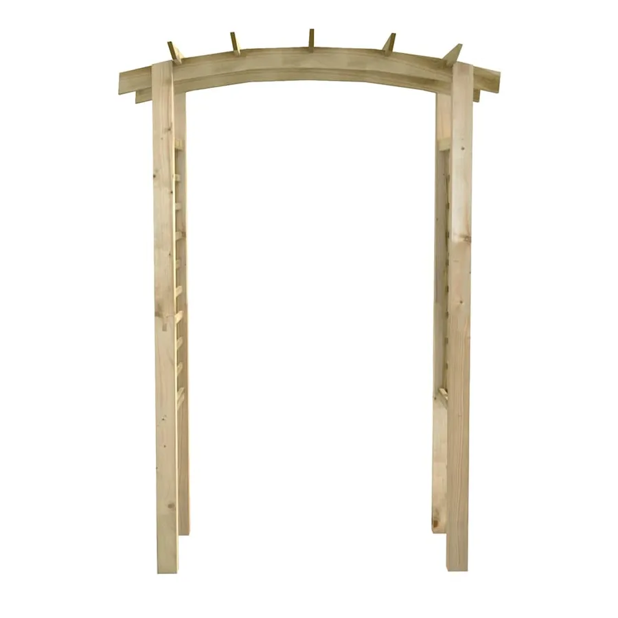 Voûte en treillis 150x60x210 cm Bois - 4