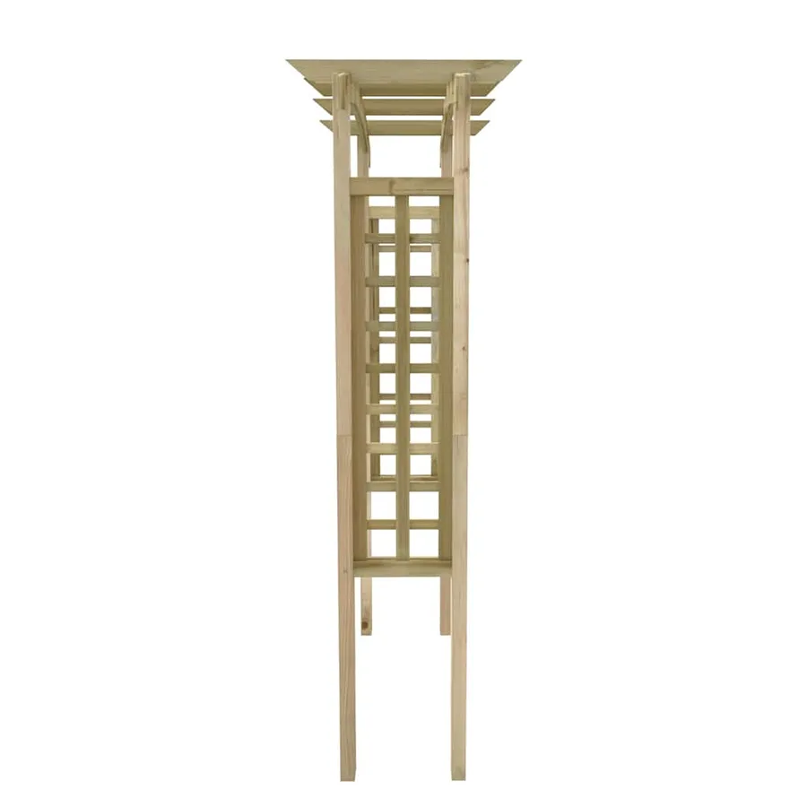 Voûte en treillis 150x60x210 cm Bois - 5