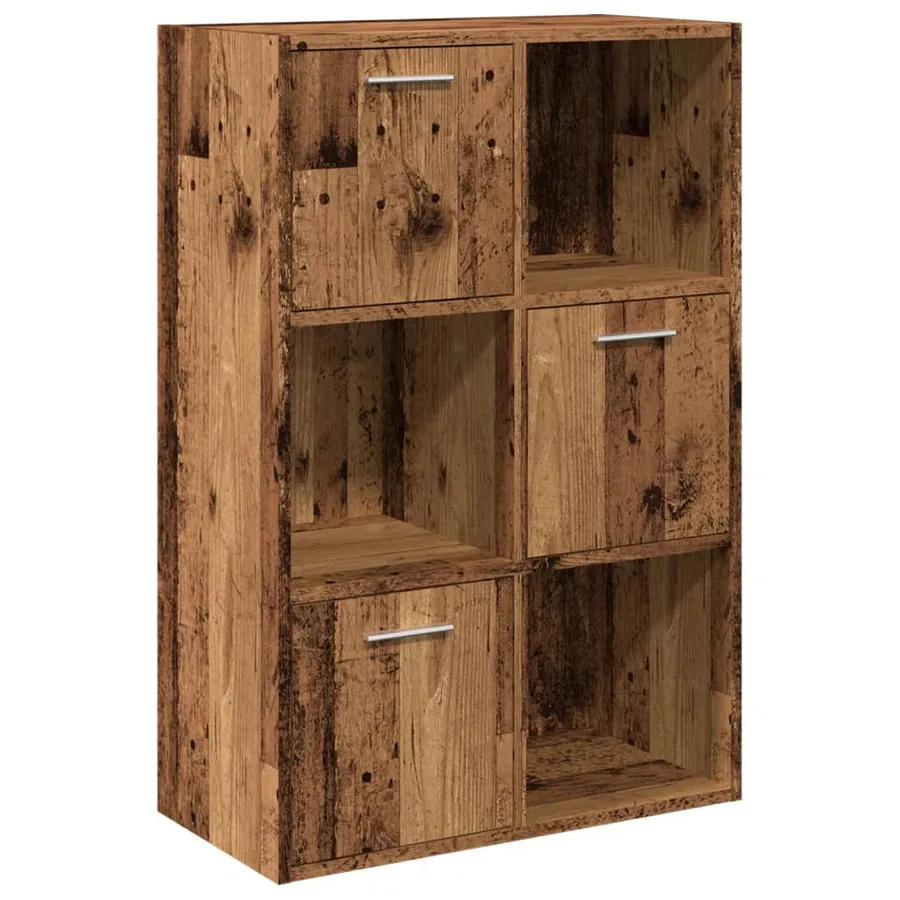 Bibliothèque vieux bois 60,5x30x90 cm bois d'ingénierie - 2