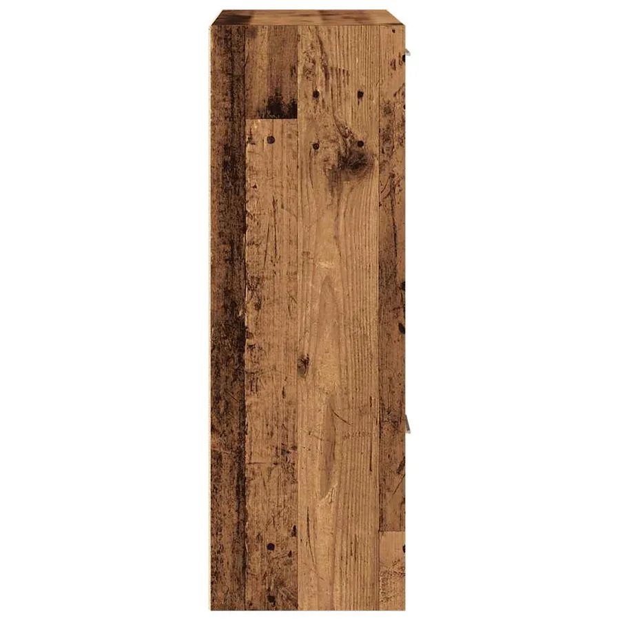 Bibliothèque vieux bois 60,5x30x90 cm bois d'ingénierie - 7