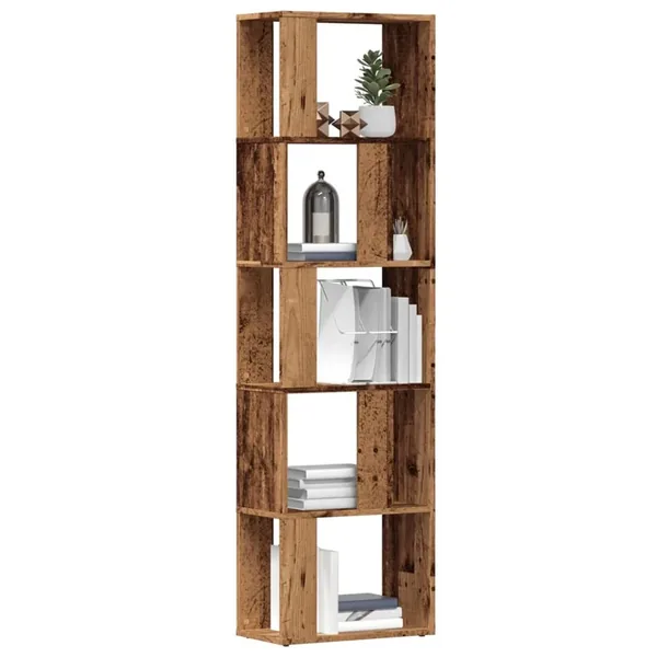 Bibliothèque vieux bois 45x24x159 cm bois d'ingénierie