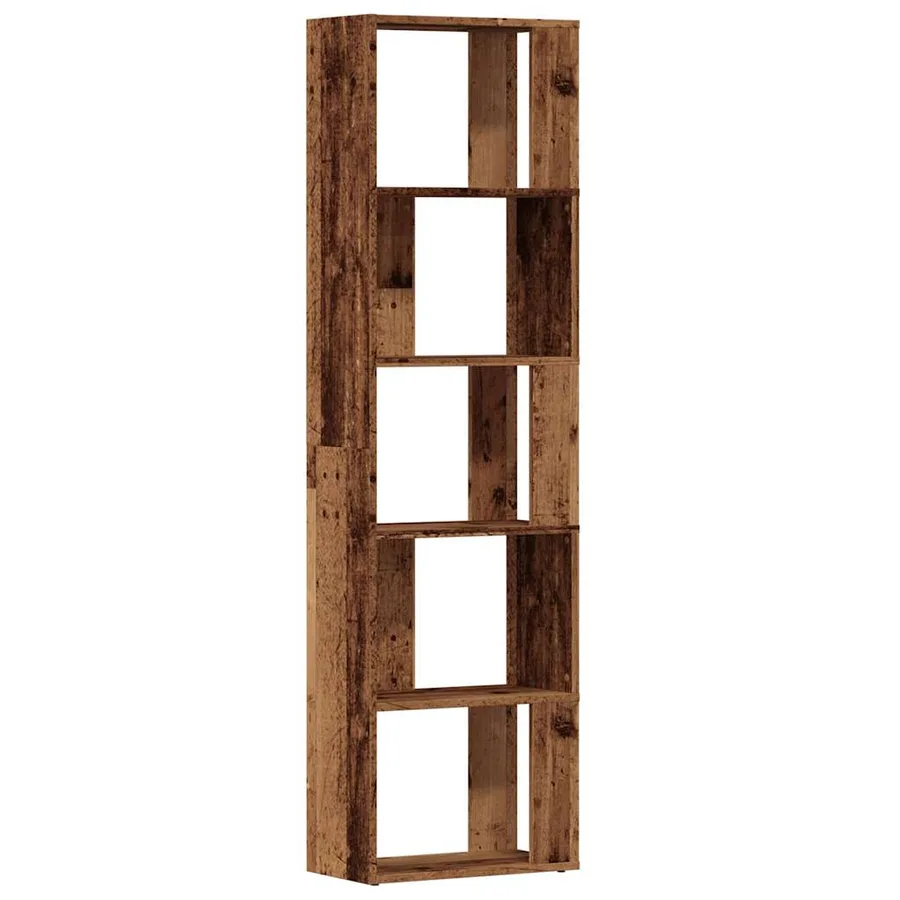 Bibliothèque vieux bois 45x24x159 cm bois d'ingénierie - 7