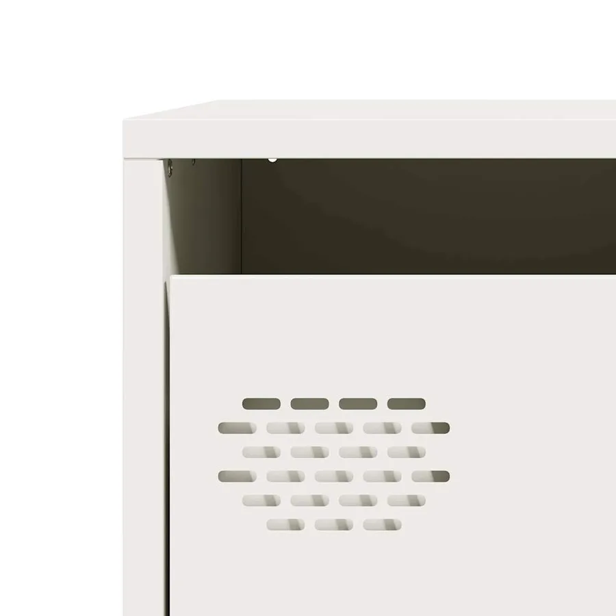 Buffet blanc 101,5x39x73,5 cm acier laminé à froid - 10