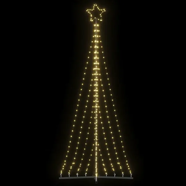 Sapin de Noël à LED 447 LED blanc chaud 250 cm